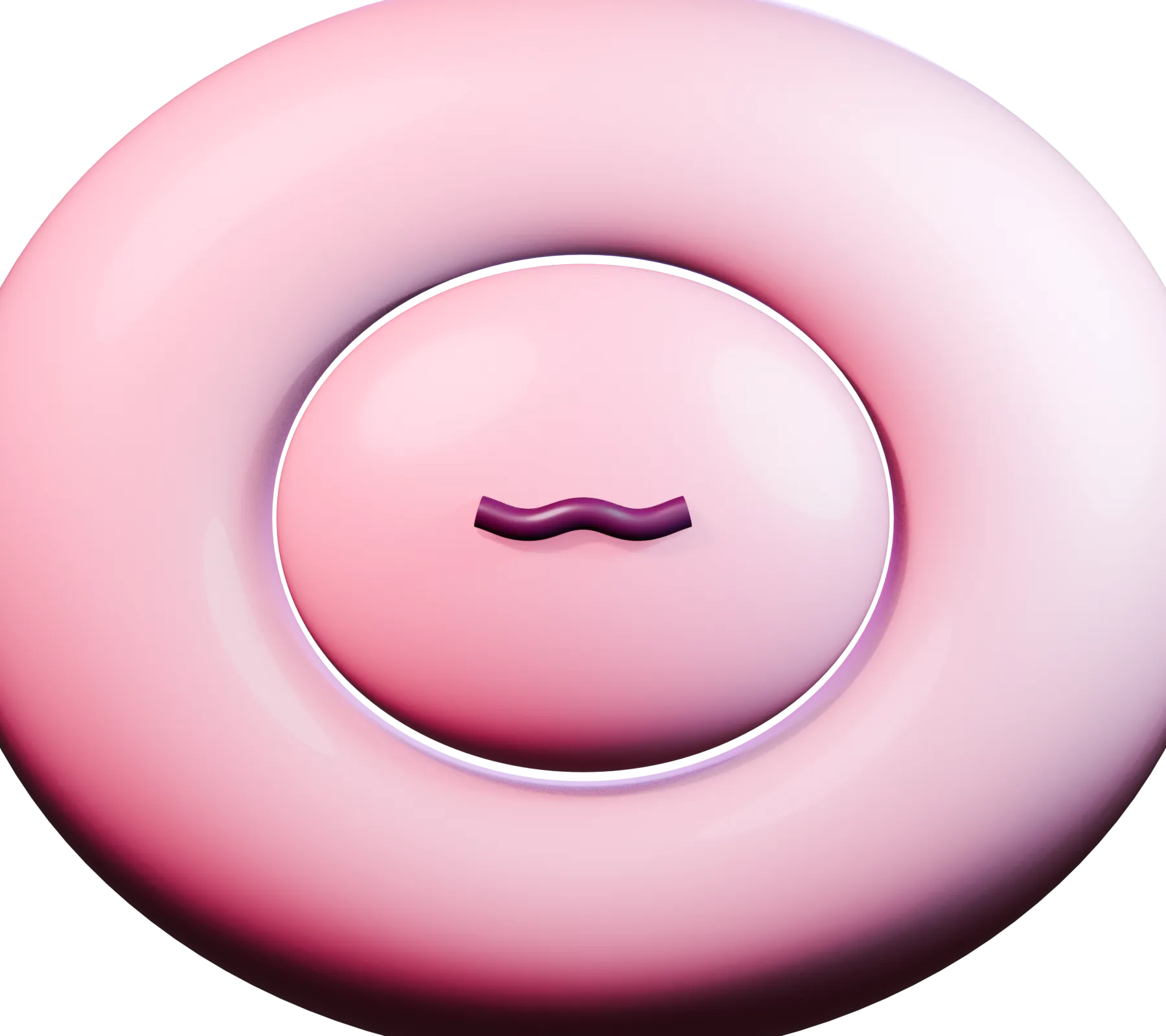 Front view of the cervix