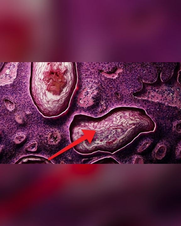 Video thumbnail: A spot on the skin kept growing and bleeding .. this is what we found under the microscope